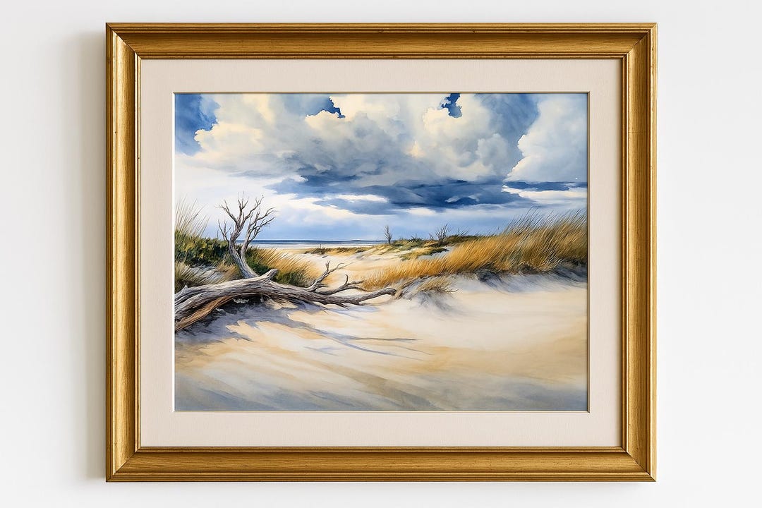 Printable Wild Dunes Driftwood Beach Art Charleston SC Coastal ...