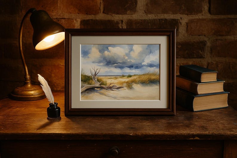 Printable Wild Dunes Driftwood Beach Art Charleston SC Coastal ...