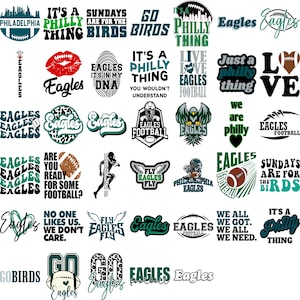 Eagles-200 File -40Svg, 40png , 40Pdf,40Eps,40Dxf Bundle,Svg, Digital Vector File,Svg bundle,Layered , Football Svg ,Football Design