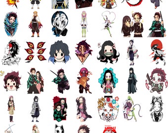Kimetsu No Yai - 200 File - 40Svg, 40png ,40Pdf,40Eps,40Dxf Bundle,Svg, Digital Vector File,Svg bundle,Layered , Demon Sla Svg ,Anime Design