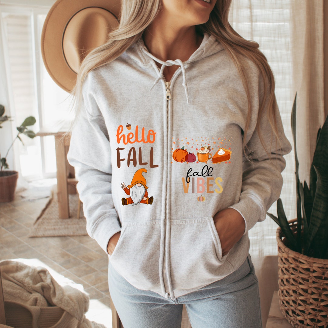 Hello Fall Sweatshirt Fall Season Outfit Cute Fall Hoodie - Etsy