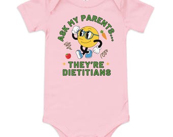 Fragen Sie meine Eltern Sie sind Diätetiker Baby Kurzarm Einteiler
