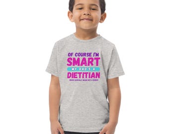 Natürlich bin ich ein Diätetiker Jugend-klassisches T-Shirt Smart My Dad