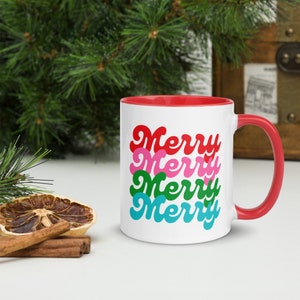 Feliz Feliz Navidad Taza 11oz / Taza de Navidad / Taza de Café de Navidad / Tazas de Navidad / Tazas de Vacaciones / Autocuidado de Vacaciones