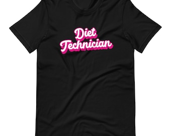 Camiseta unisex de técnico de dieta / Camiseta de dietista / Camiseta de dietista registrado / Camisa para dietista / Dietista registrado