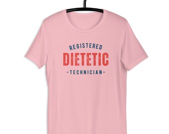 Camiseta unisex de técnico dietético registrado / camiseta de dietista / camiseta de dietista registrado / camisa para dietista / dietista registrado
