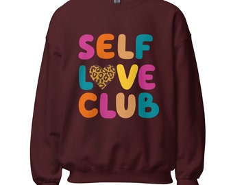 Herbst Sweatshirt für Frauen, Self Love Sweatshirt, Herbst Outfit für Frau, Self Love Club, Body Positivity Sweatshirt