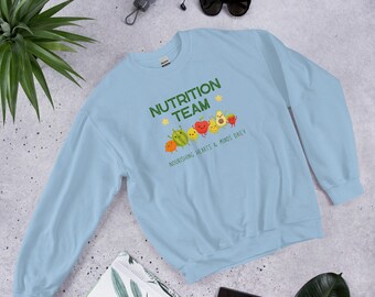 Voedingsteam unisex sweatshirt | Diëtist Sweatshirt | Geregistreerd diëtistensweater | Geregistreerd diëtist
