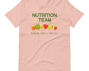 Camiseta unisex del equipo de nutrición / Camisa dietista / Camisa dietista registrada / Dietista registrada