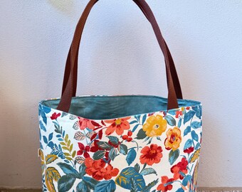 English Flowers Tote Bag