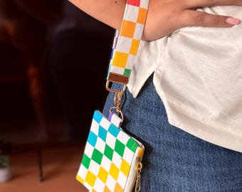 Upcyled Key Fob/ Key Wristlet and Zipper Pouch