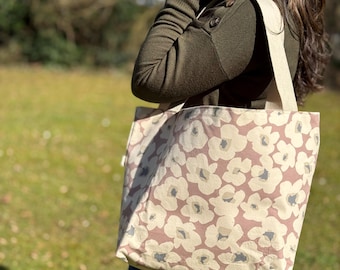 Shopper Bag (Kokka Fabric Flower Print)