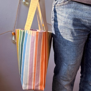 Regenbogen Streifen Einkaufstasche