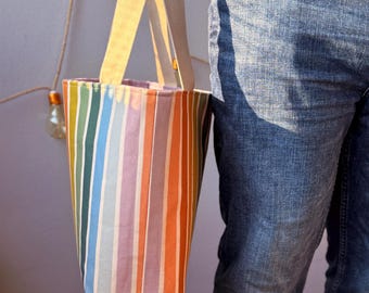 Rainbow Stripes Tote Bag