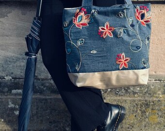 Borsa tote in jeans/tasche