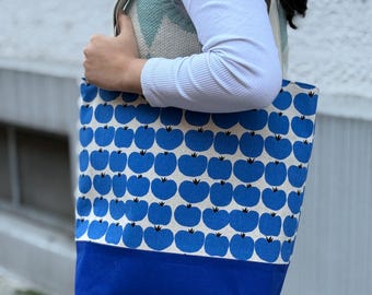 Shopper Bag (Sevenberry Blue Tomato Print)