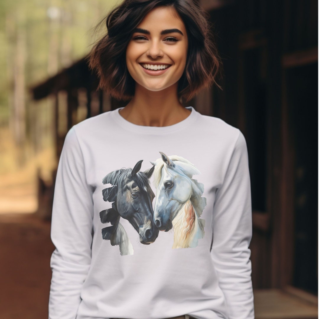 Together, Two Beautiful Horses for Valentine's Day Gift, Gift for