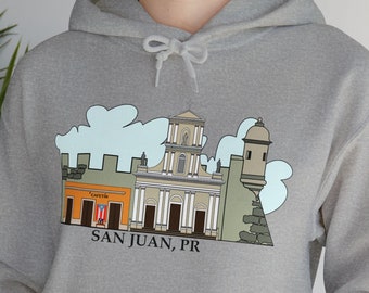 Old San Juan, Puerto Rico - "La Catedral" Hooded Sweatshirt