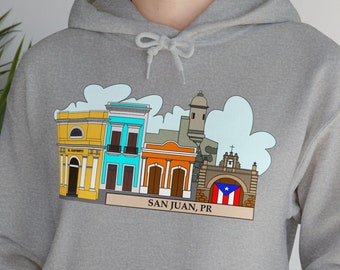 El Viejo San Juan, Puerto Rico - "El Convento" Hooded Sweatshirt