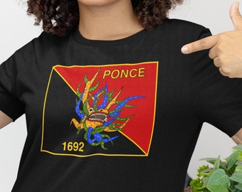 Ponce Flag with Vejigante T-shirt - Ponce, Puerto Rico
