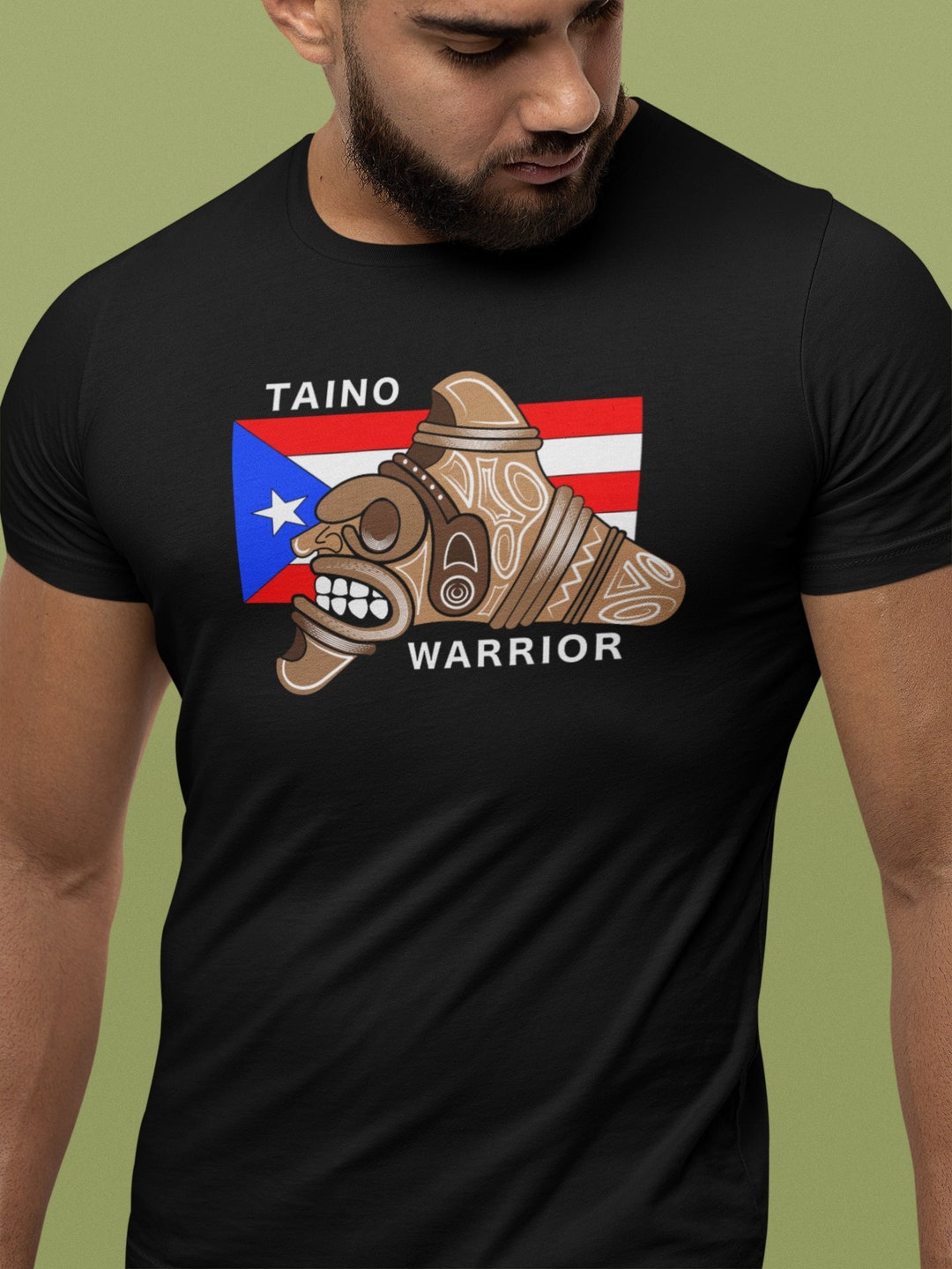 Taino Warrior T-shirt, Puerto Rico - Etsy