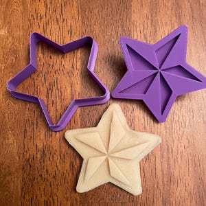 5-Pointed Star Embossing Stamp & Cookie Cutter Set