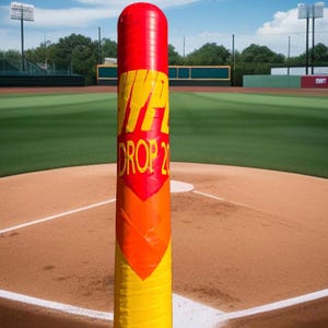 Custom Fire Plastic Bat