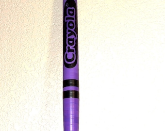 Custom Crayon Plastic Bat Purple