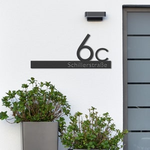 Street Sign High-Quality Stainless Steel Weatherproof Modern House Numbers Minimalist Perfect Gift image 7