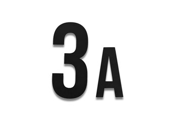 Modern house number made of high-quality steel | Individual letters and numbers for your home | Unique door decoration | Door sign |