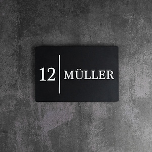 Personalized House Number Sign with Family Name | Premium Metal Address Plate | Unique Home Gift | Premium Quality