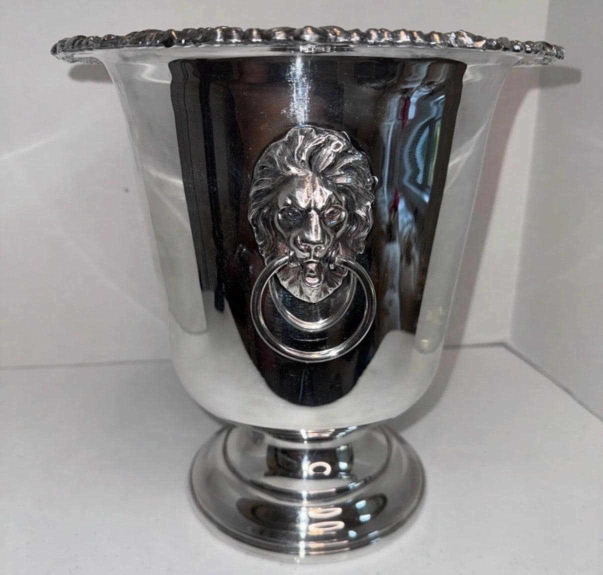 Vintage Ice Bucket With Lions Head - Etsy
