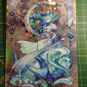 Carte fait main Zodiaque : Cancer, carte scrapbooking, enveloppe fournie