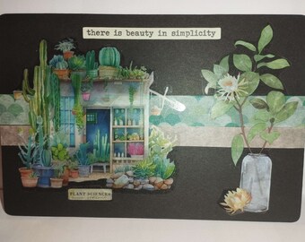 Carte fait main, carte scrapbooking, enveloppe fournie