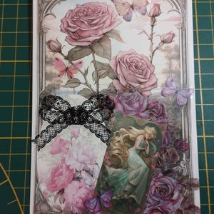 Carte fait main, carte scrapbooking, enveloppe fournie