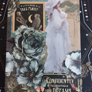 Carte fait main, carte scrapbooking, enveloppe fournie