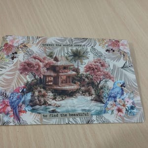 Carte fait main, carte scrapbooking, enveloppe fournie