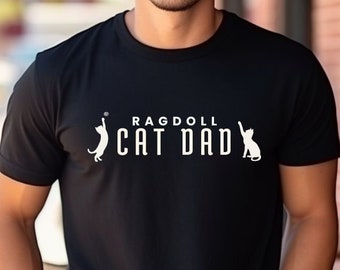 Camiseta de papá gato Ragdoll - Regalo para papá gatito
