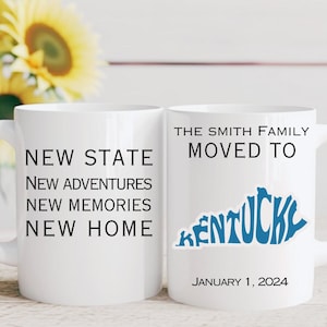 Personalized Kentucky Moving Gift Mug: Housewarming Keepsake