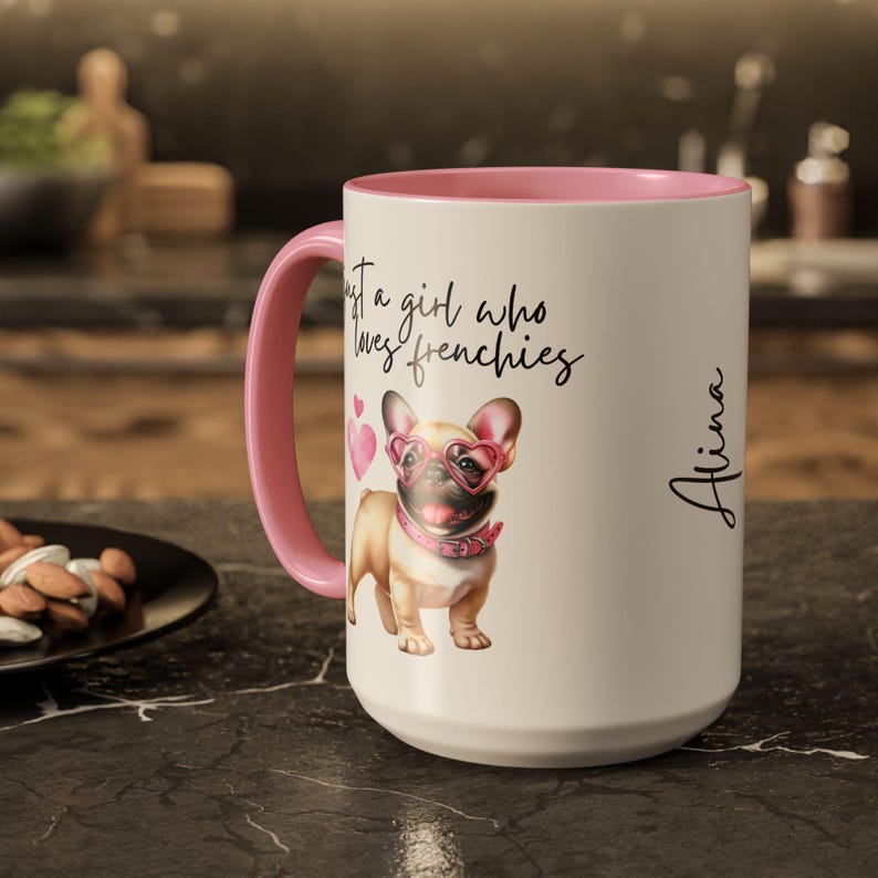 Personalized French Bulldog Mom Mug, Frenchie Lover Gift image 8