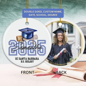 Personalisierte Abschlussfeier Geschenk Andenken, Mädchen Abschlussfeier Geschenke, Universitäts Abschlussfeier Geschenk, Klasse von 2025 Graduierte, Benutzerdefinierte Foto Verzierung