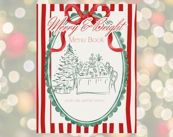 Christmas Menu Planner | Holiday Dinner | Grocery List, Recipes, Timeline, Hosting Guide | Meal Plan PDF