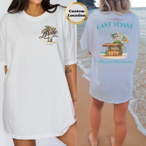 Coastal Cowgirl Bachelorette Custom Beach Bachelorette Party shirt Nautical Bridesmaid t shirt personalized Maid of Honor Bridal Party shirt