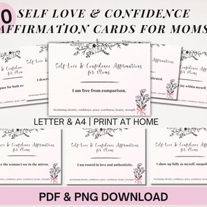 Tarjeta de afirmación de amor propio para la maternidad: confianza y dignidad. Cita imprimible. Idea de regalo posparto para el cuarto trimestre. Descarga instantánea.