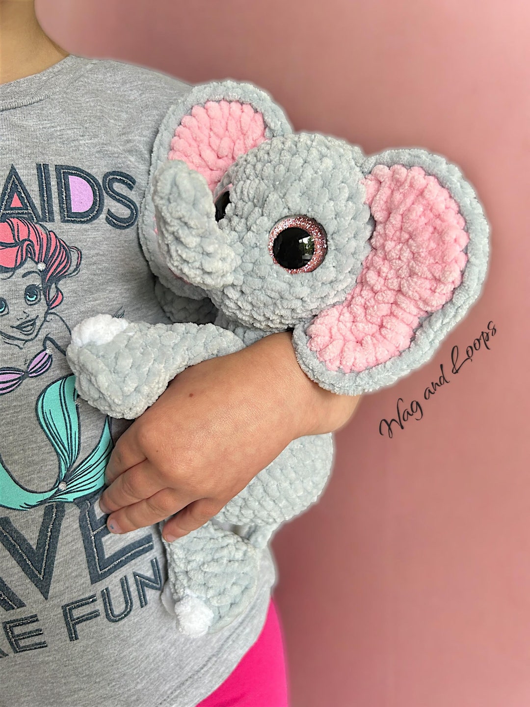 Crochet LOW SEW Elephant Pattern, Digital Pattern, Baby Elephant Sophie ...
