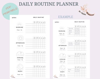 TEMPLATE - Daily routine planner