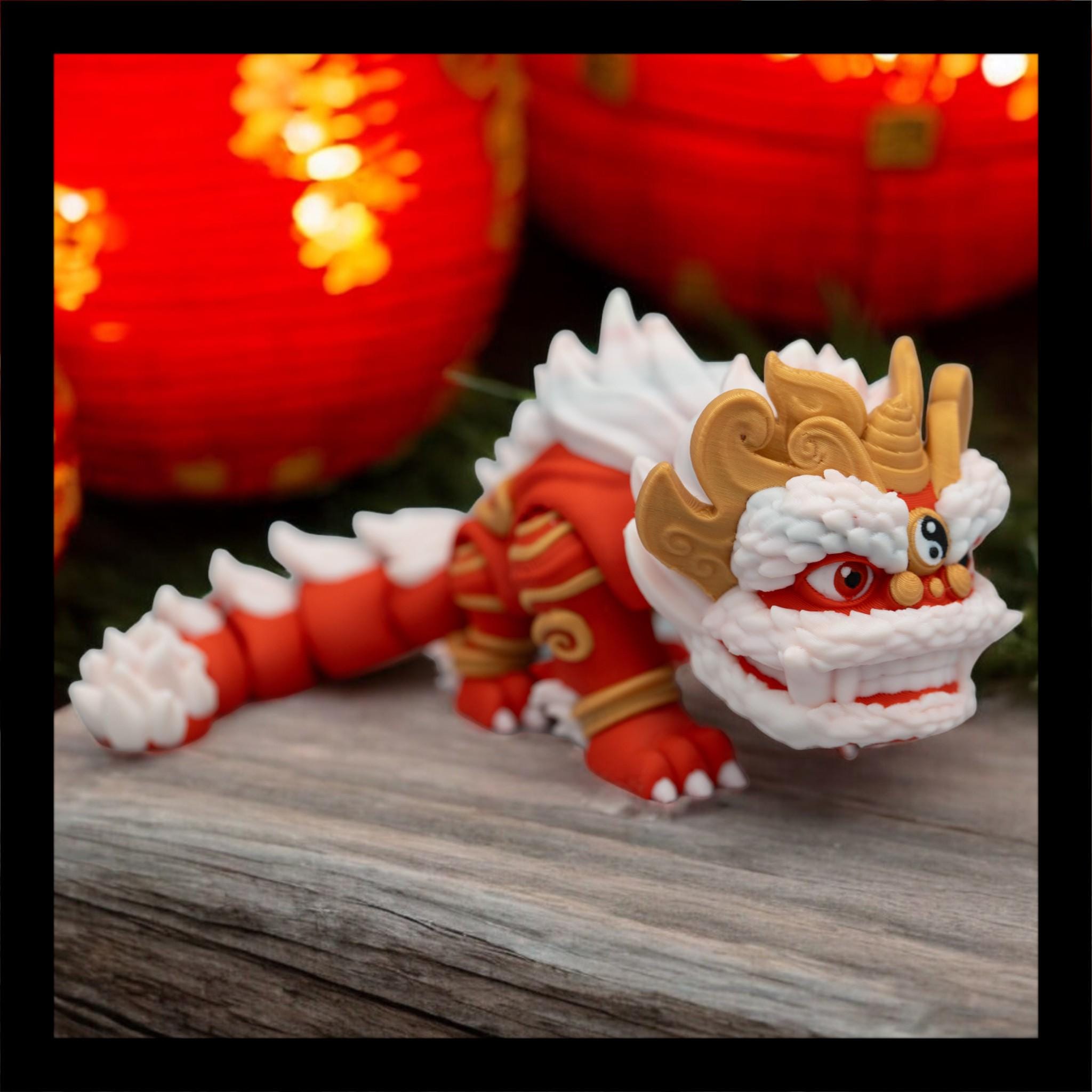 anan　極上　ライオン　置物　111g タウル　東な6-0818ア㉔ Articulated Chinese Lion: Lunar New Year Good Fortune Decor - Etsy