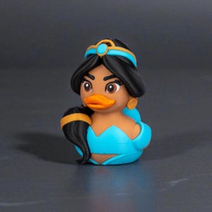 Princess Jaz-Ducky - Handcrafted Parody Desert Princess Duckie - Gift for Disney Princess Fans, Gift for Coworker, Gift for Wife