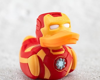Patito coleccionable de superhéroe - Iron-Duck