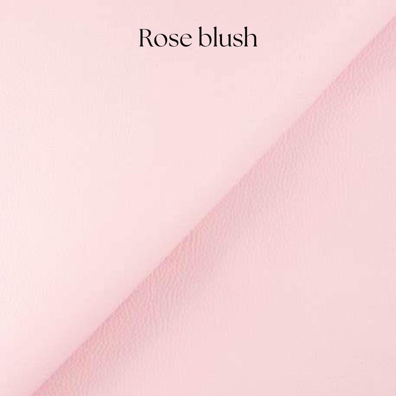 May include: A close-up of a soft, pale pink fabric with a subtle texture. The fabric is called "Rose blush".